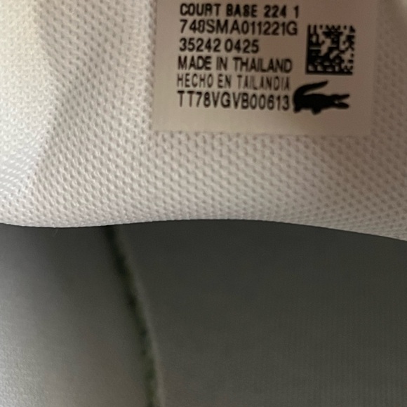 Lacoste Classic White Tennis Shoes - Picture 7 of 7